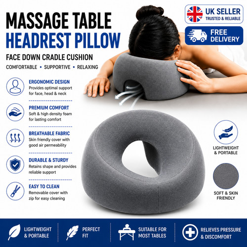 Massage table headrest - table, pillow