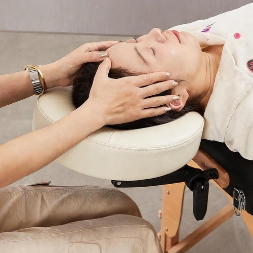 Massage table face down - table, pillow
