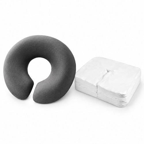 Face down pillow massage - face,